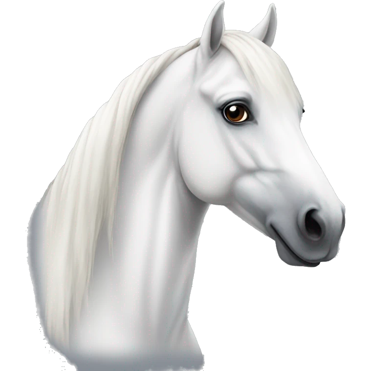 White Arabian horse  emoji