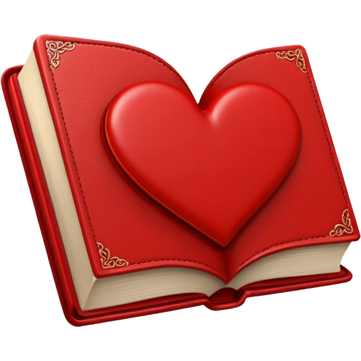 heart-shaped book emoji