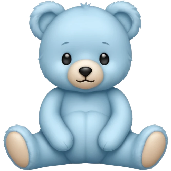 Cute Sky blue teddy bear  emoji