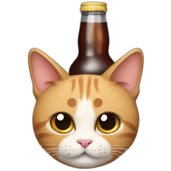 alcoholic cat emoji
