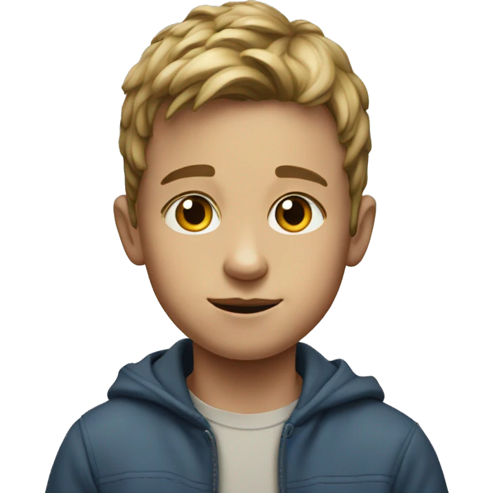 realistic portrait of a boy emoji