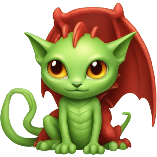 [politically incorrect, (
	{ female, alien, color: light green, hair:red, eyes:cat} ]
	on a 
	[{ dragon:red}]) emoji