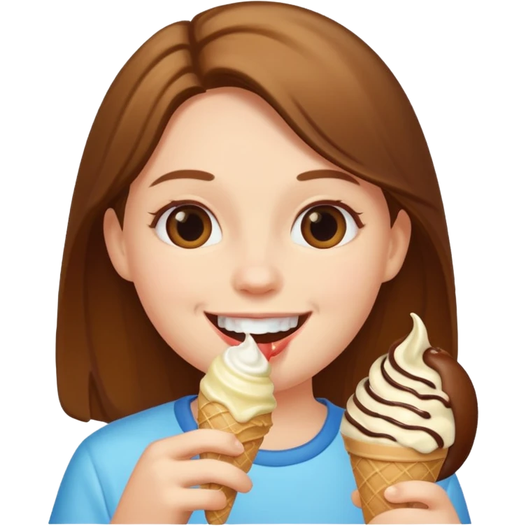 me eating icecream emoji