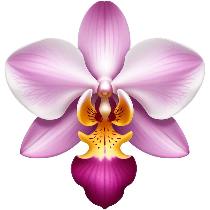 Beautiful phalaenopsis moth orchid flower with delicate petals and distinctive shape emoji