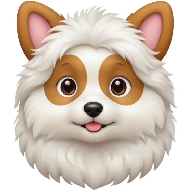 a cute cartoon dog emoji