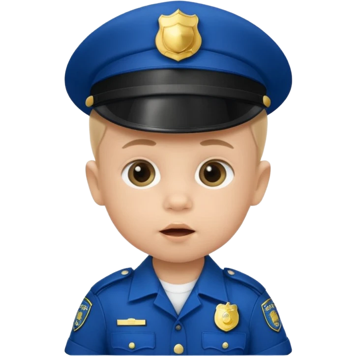baby police with pacifier emoji