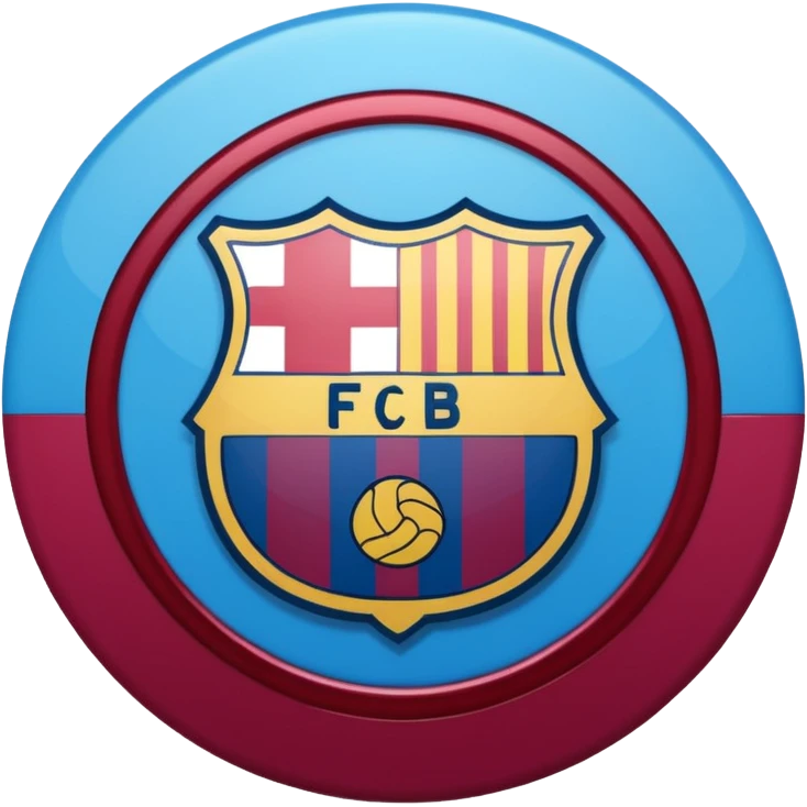 Fc Barcelona logo imoji emoji