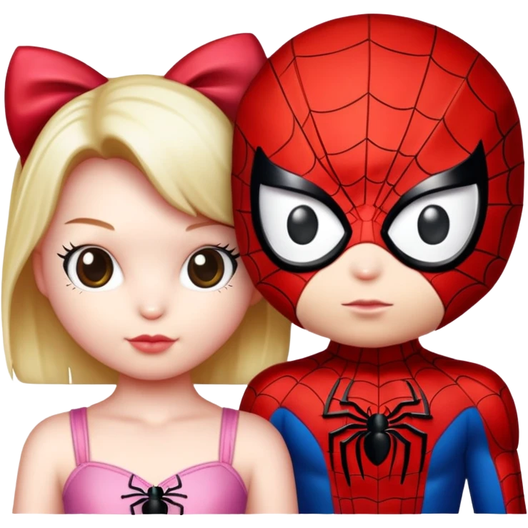 hello kitty and spiderman emoji
