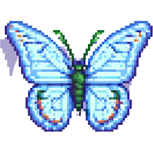 A butterfly emoji