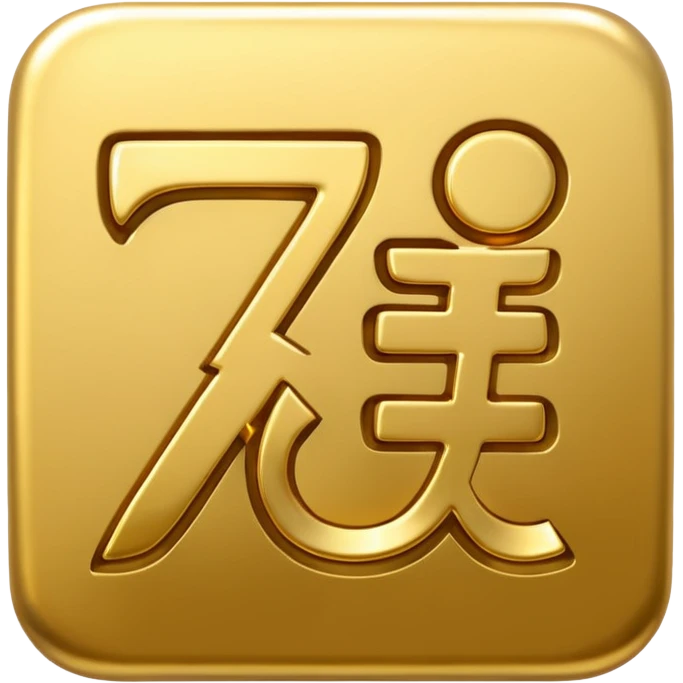 3D Chinese character emoji