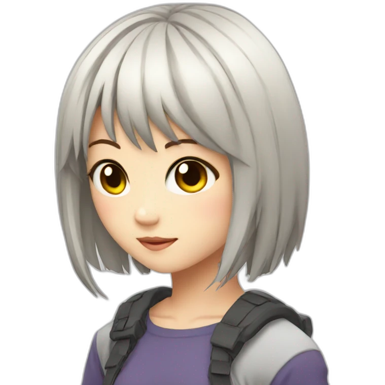Anime girl emoji