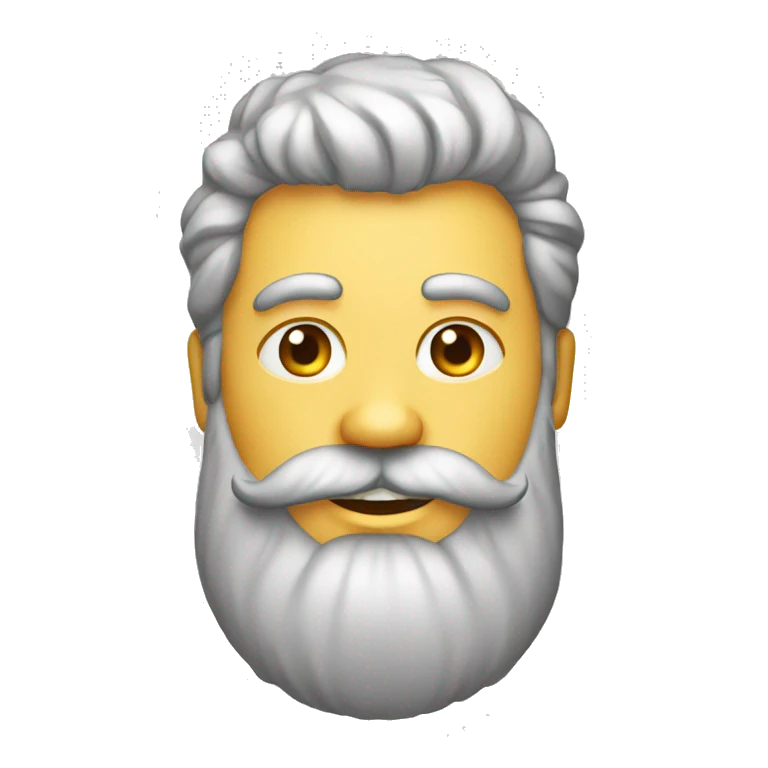 homme grosse barbe emoji