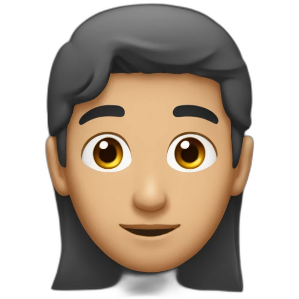 garçon arabe avec cheveux long et bouc emoji