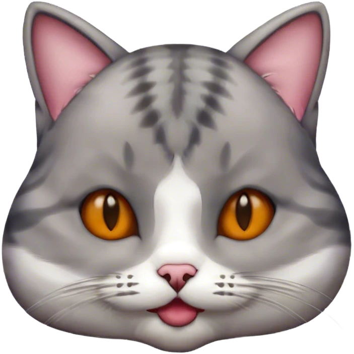 Cat with huge lips  emoji
