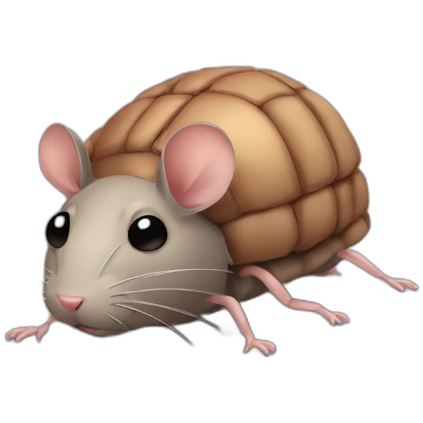 Rat mixed with a bed bug emoji