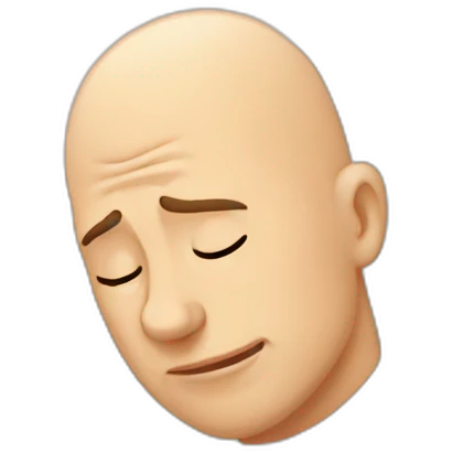  Bald facepalm emoji