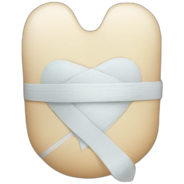 Cœur avec un bandage emoji