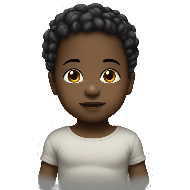 Baby black with baby white  emoji