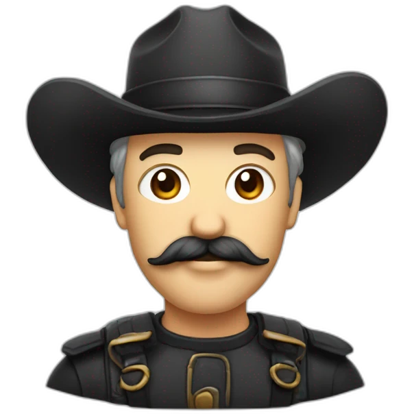 Homme moustachus avec un bouc emoji