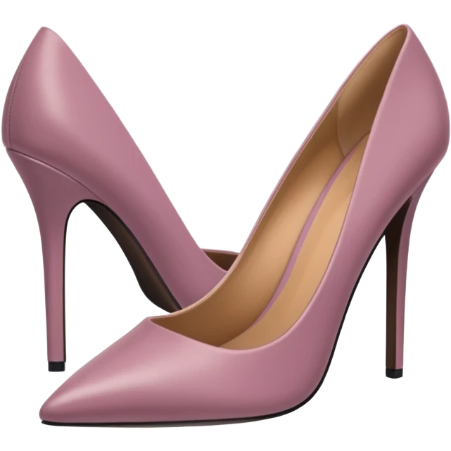 Retro mauve heels emoji