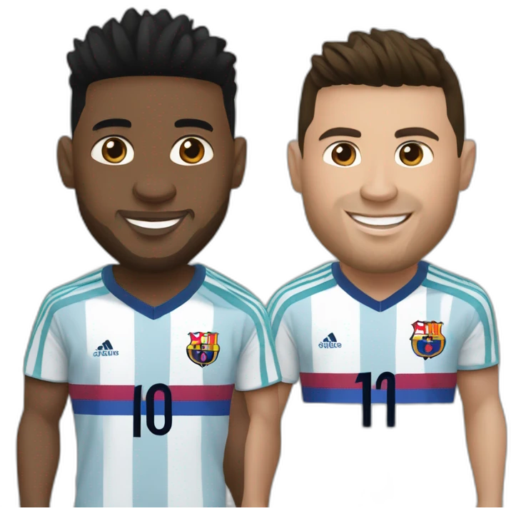 Messi et Ronaldo emoji