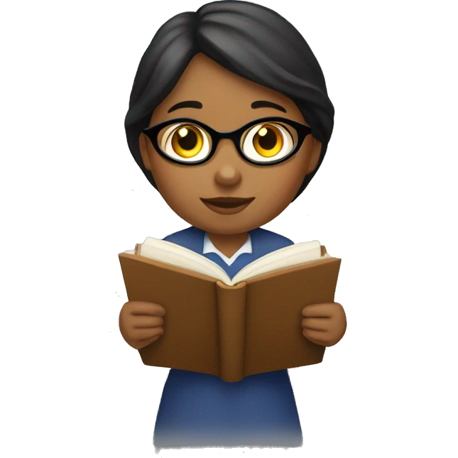 Niña estudiando  emoji