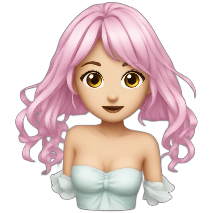 emote cute adorable dress navel bellybutton emoji