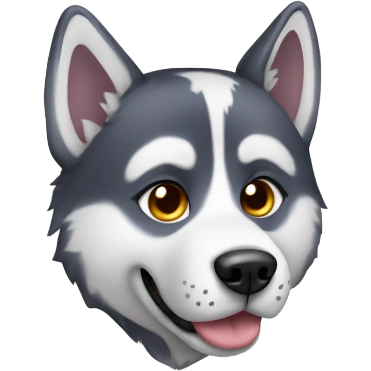 Husky in a costume  emoji