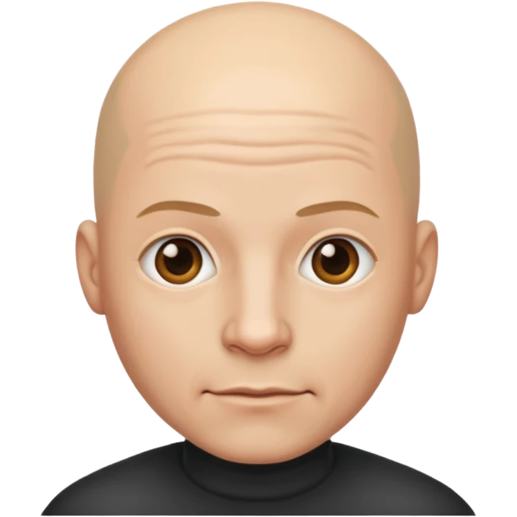 bald color (255,255,255) skinned man emoji