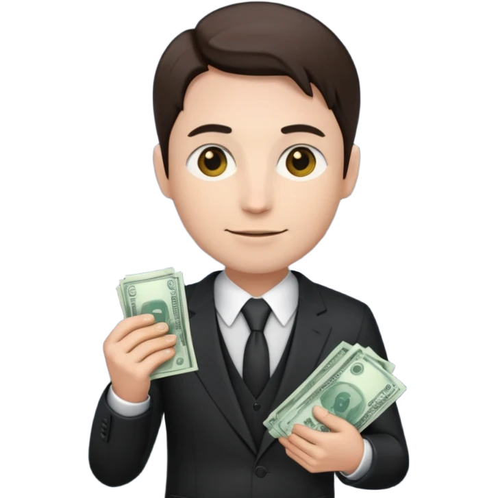 investor, one person, money emoji