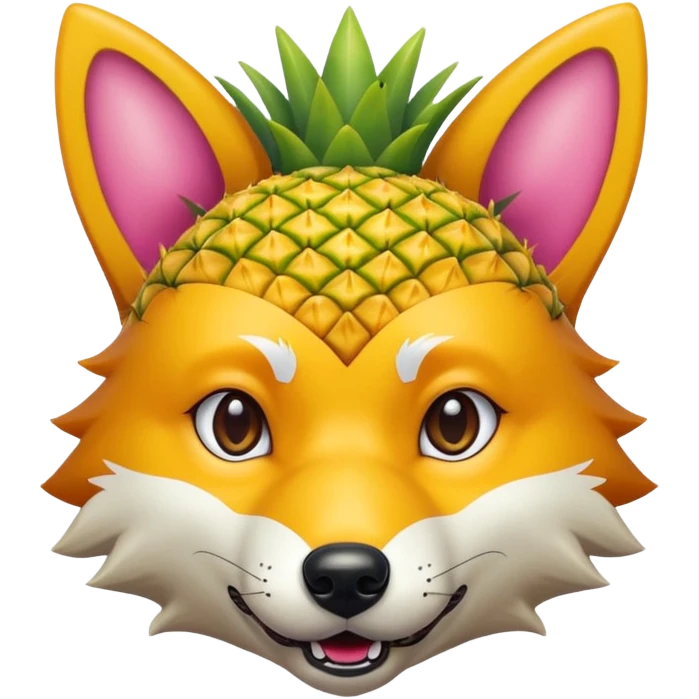 Pineapple-dog-wolf-Fox  emoji