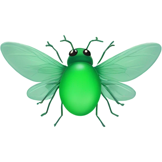Green aura with flies around it emoji