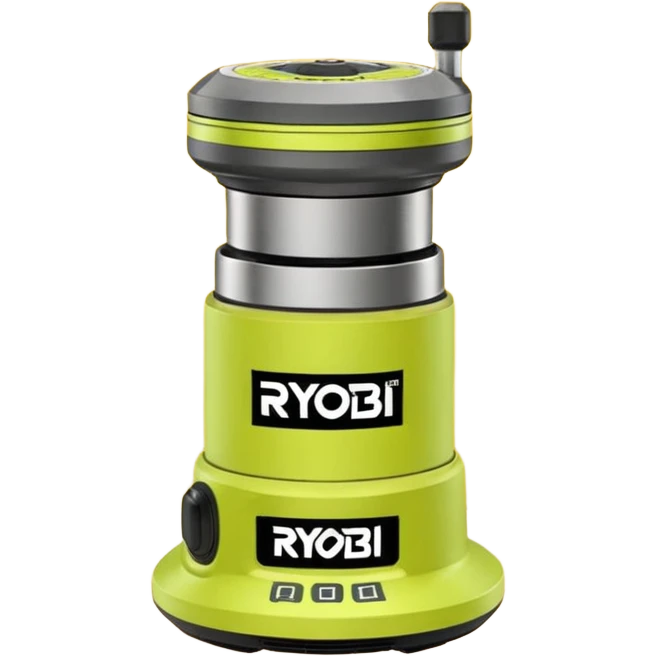ONE+ 18V Cordless Compact Fixed Base Router RYOBI with gray base with battery emoji