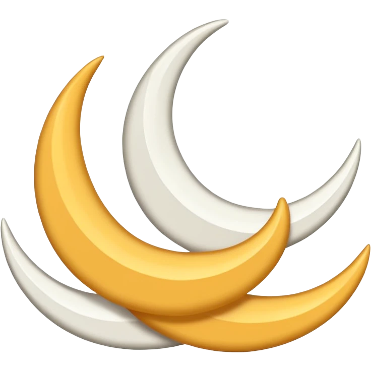 Üç hilal emoji