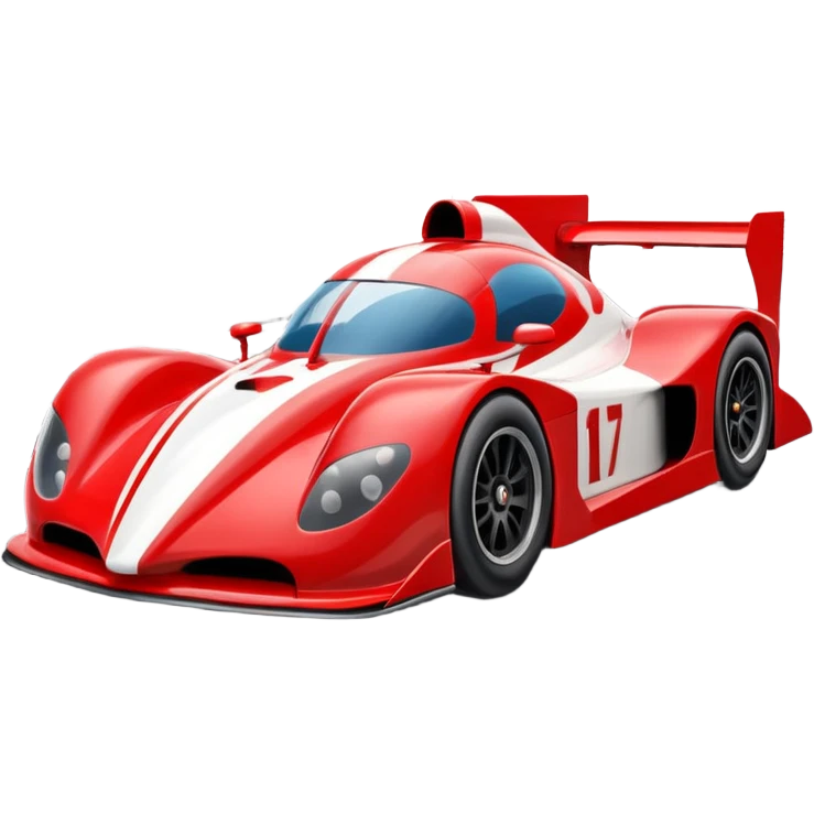 race car with track emoji