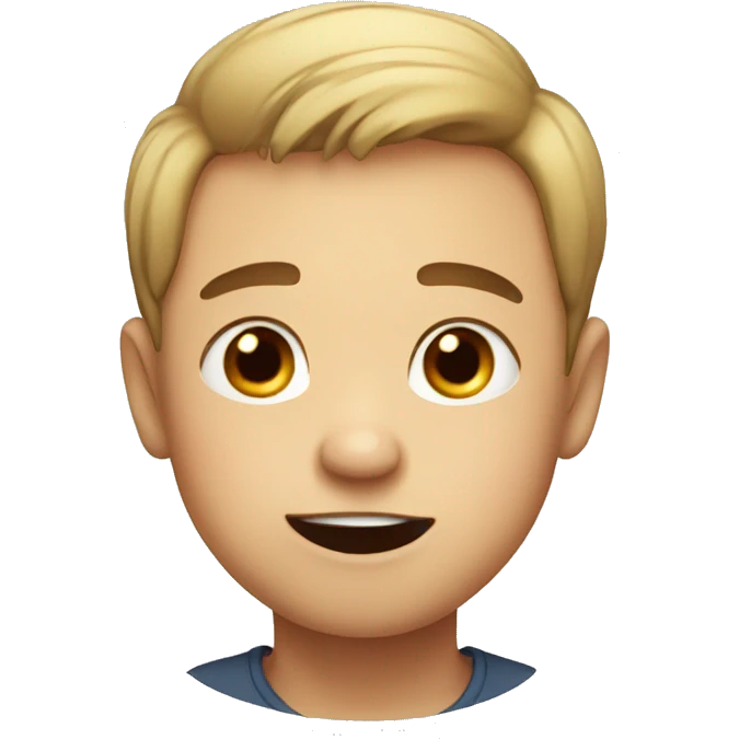 
draw a boy with big cheeks emoji