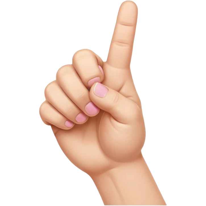 Closed fist with pinky finger sticking up emoji