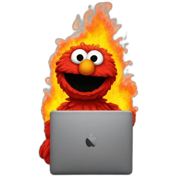 elmo-in-a-burning-room emoji