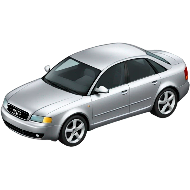 Silver audi a4 b5 car emoji