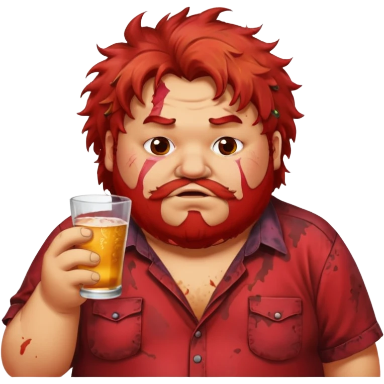 Drunk fat guy emoji