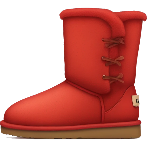 ugg in red color emoji
