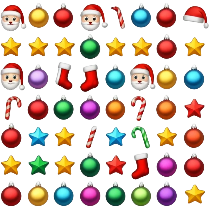 Świąteczne naklejki iphone emoji