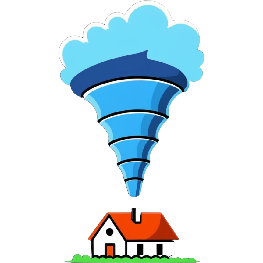 tornado swirling wind funnel emoji