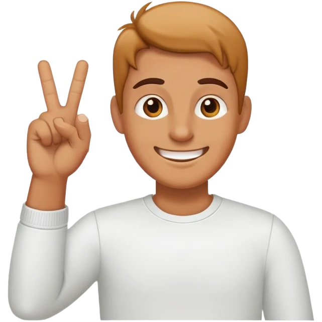 smiling emoji with middle fingers emoji