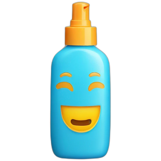Sunscreen bottle emoji