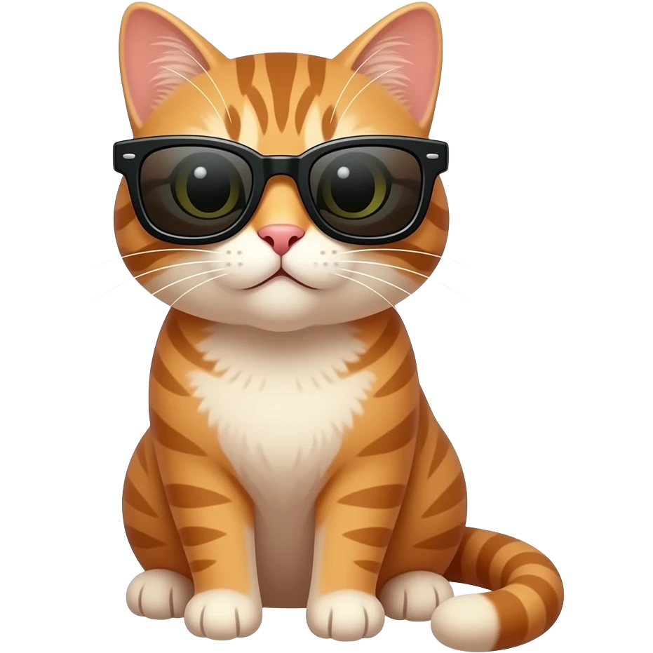 Cat wearing sunglasses emoji
