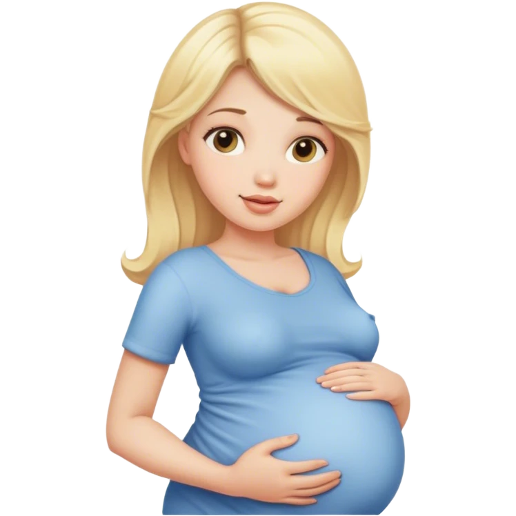 Pregnant blonde emoji