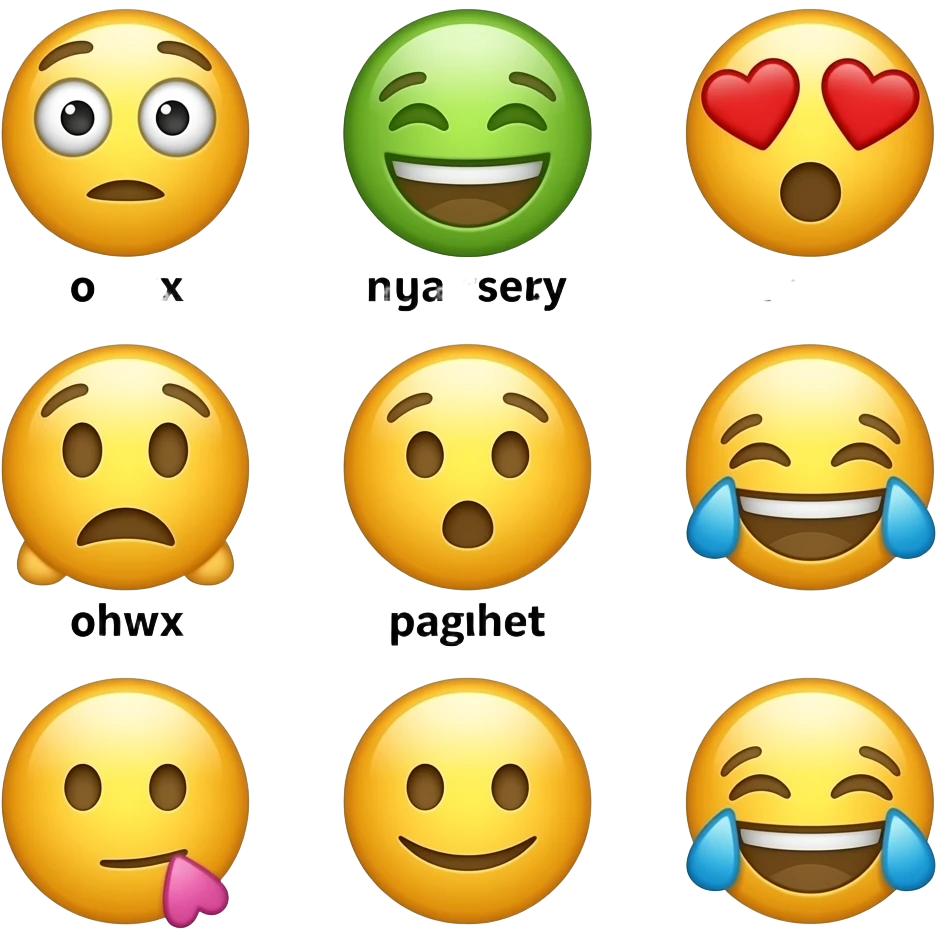 All different emojis with label emoji