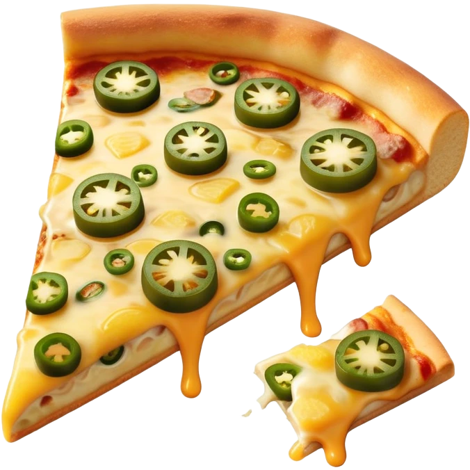 Pineapple jalapeño pizza slicd emoji