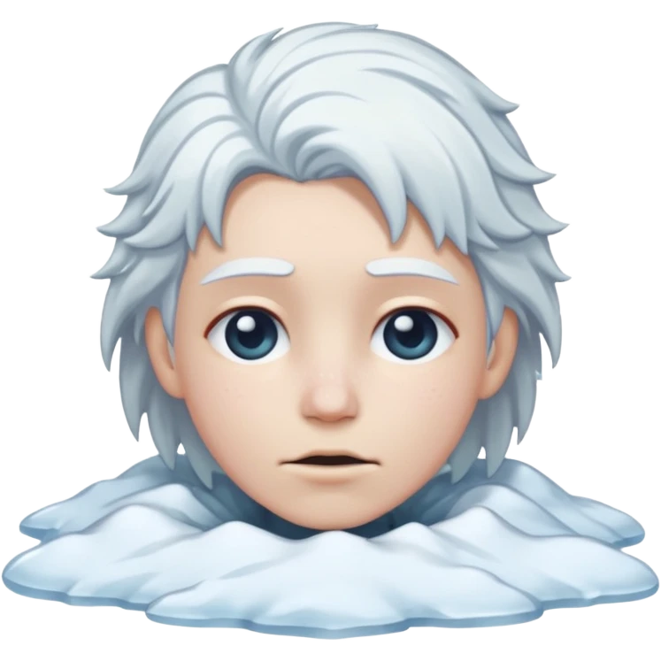 Frozen person dead in snow  emoji